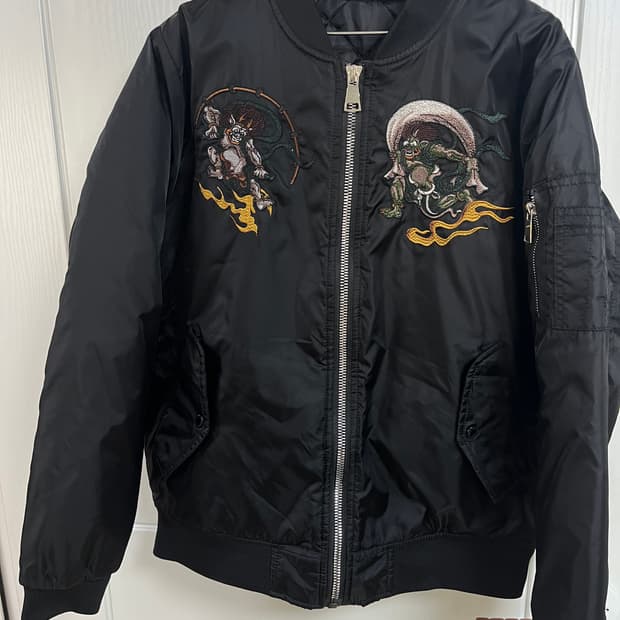 일본 풍신, 뇌신 자수 집업자켓 95~100