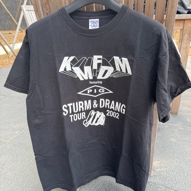 00s KMFDM & PIG 투어 티셔츠