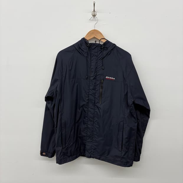 디키즈 네이비 바람막이 후드 자켓 남성 L