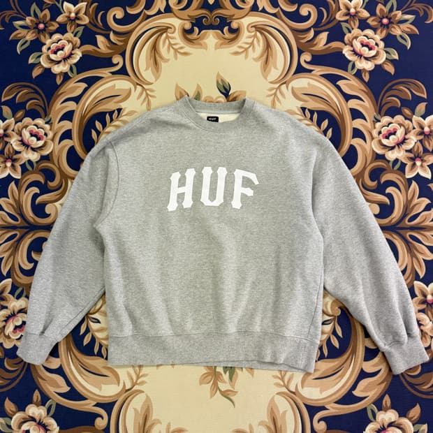 (L)허프 HUF 스펠아웃 맨투맨(그레이)