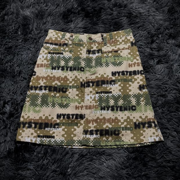 Hysteric Glamour 디지털 카모 스커트
