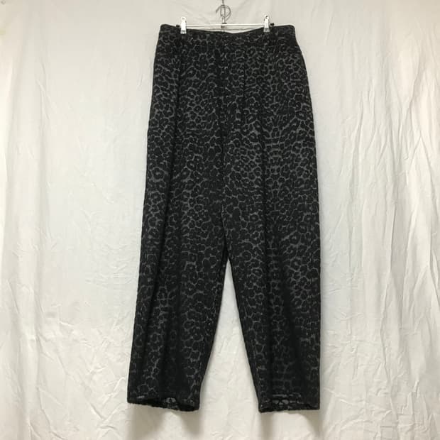 YOUTH / WIDE PANTS BLACK LEOPARD
