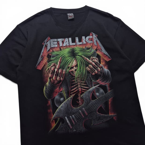 [L] Rockvolution 메탈리카 그래픽 티셔츠