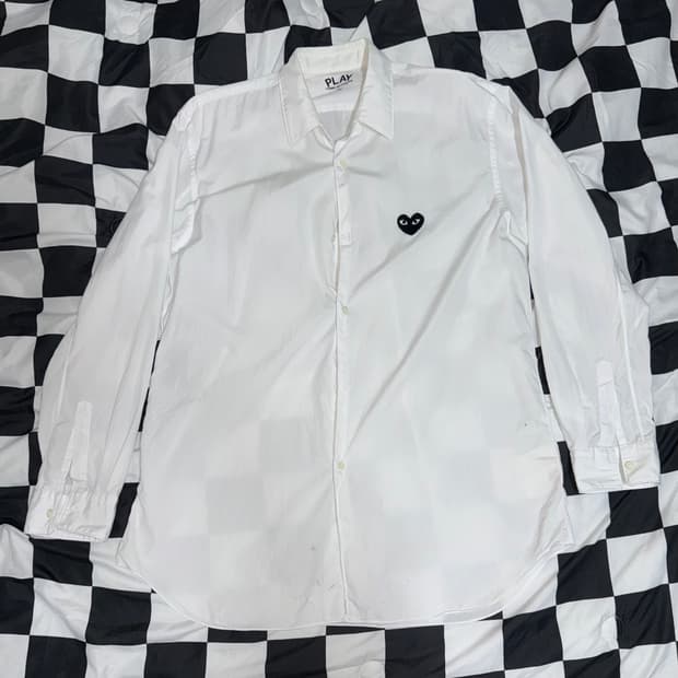 꼼데가르송 플레이 와펜 셔츠