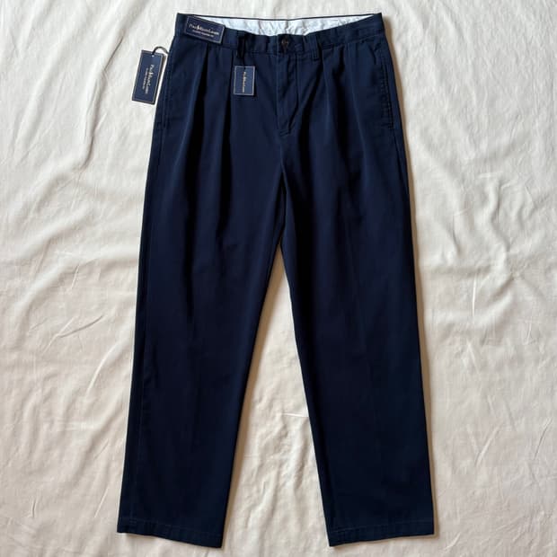 [32] 폴로 랄프로렌 CLASSIC FIT 투턱 네이비 치노 팬츠