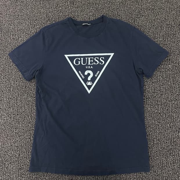 GUESS 게스 반팔티셔츠 네이비 100(L)