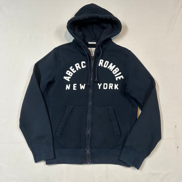 L) 아베크롬비 네이비 써멀 후드집업