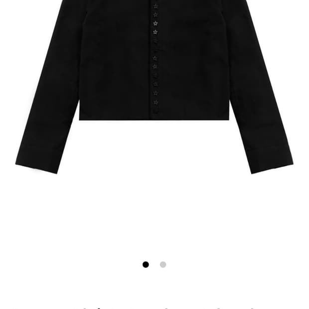 새상품) oshigh Stars Shirt Jacket Black
