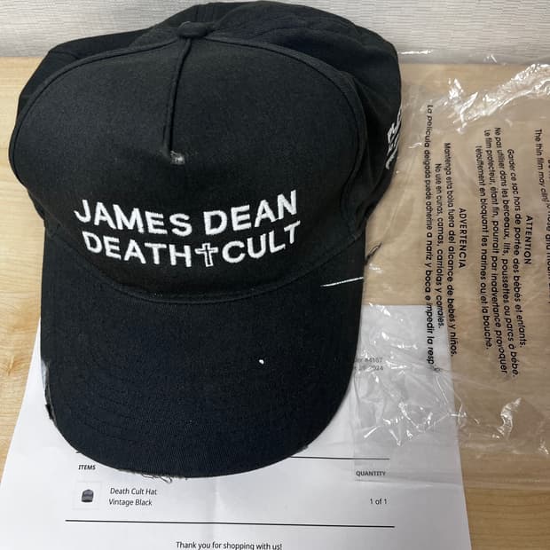 팔리할리우드 제임스딘 jddc 캡 빈티지블랙