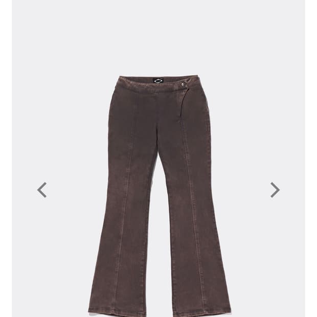 미스치프 워시드 부츠컷 팬츠 퍼플 그레이 M