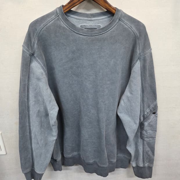 Series 피그먼트 플리스 믹스 기모 맨투맨 xl