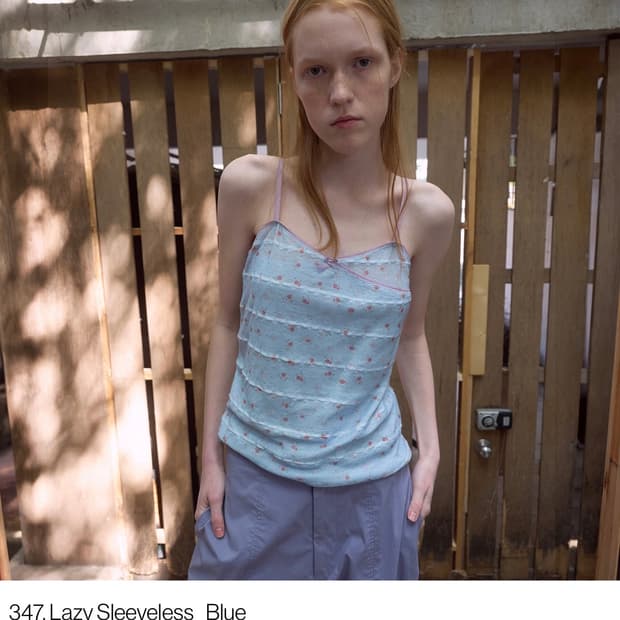 347. Lazy sleeveless_blue 노컨텐츠