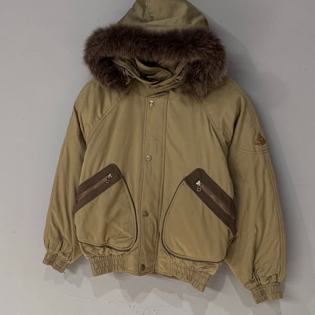 헌팅필드 퍼후드 봄버 자켓 