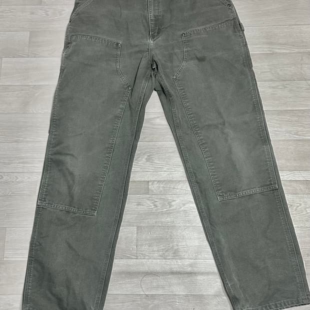 칼하트 B136 모스그린 36*34 실측 약 35인치 더블니