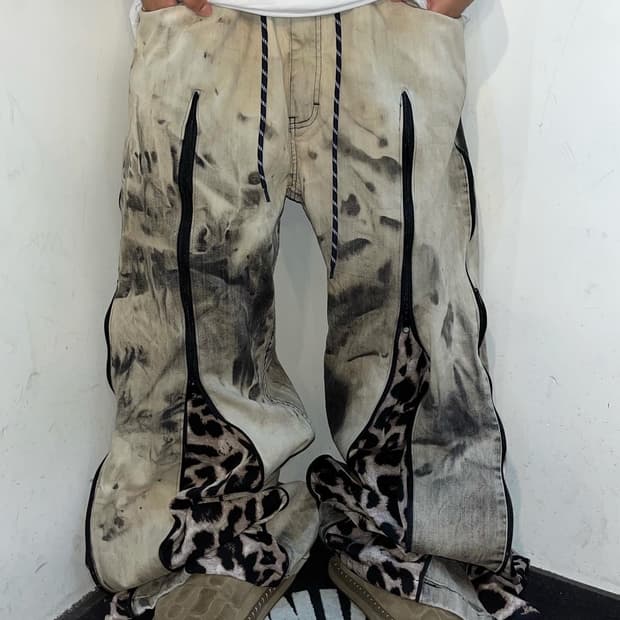 Swinging Custom Wave Leopard Pants