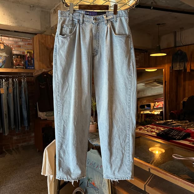 90s USA 빈티지 리바이스 실버탭 배기핏 데님 팬츠