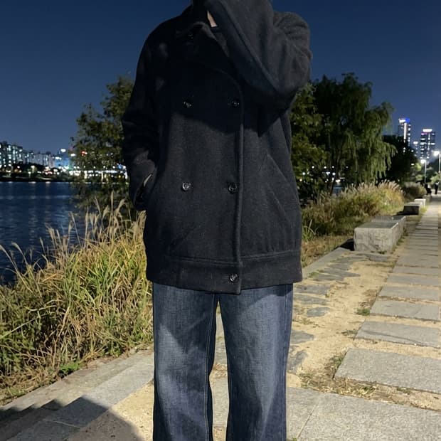 요지 야마모토 울 숏 코트