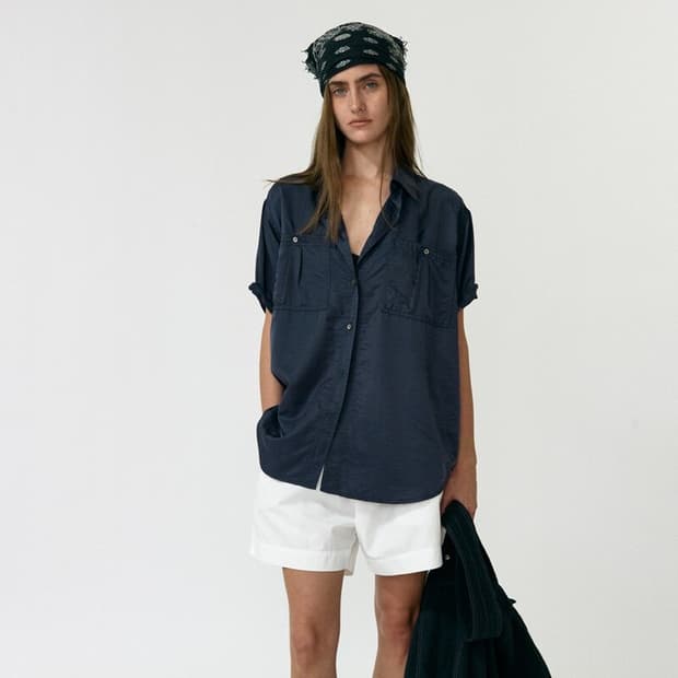 낫띵리튼 Kala Two Pocket Shirt (Dark Navy)