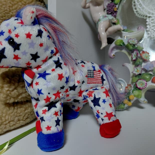 Vintage) ty beanie babies Lefty2004당나귀인형