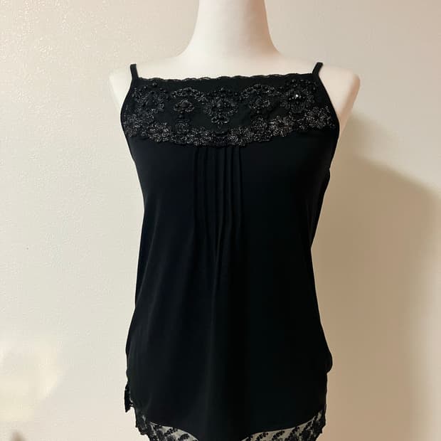 axes femme 엑시즈팜 레이스 블랙 나시