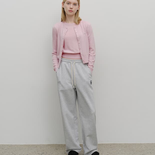 마리떼 프랑소 저버 가디건 반팔 니트 셋업