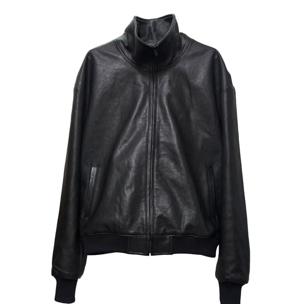 Ishii clubman leather flight jacket os