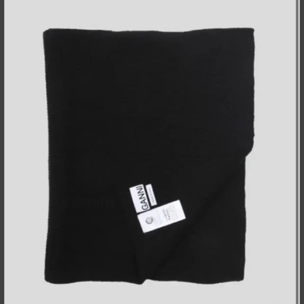 가니 ganni 목도리 머플러 겨울 카키 네이비