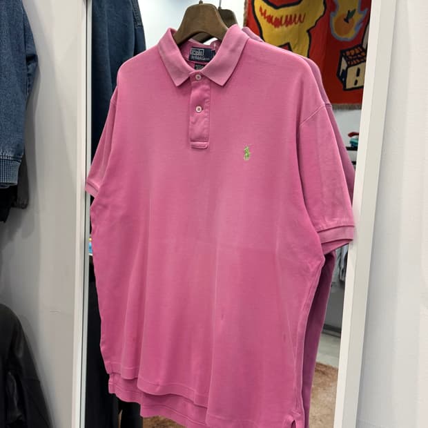 Polo RL 폴로 랄프로렌 pk 반팔 티셔츠 (Pink)