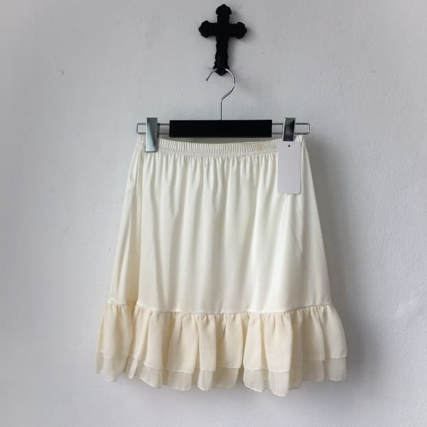Frill layer mini skirt