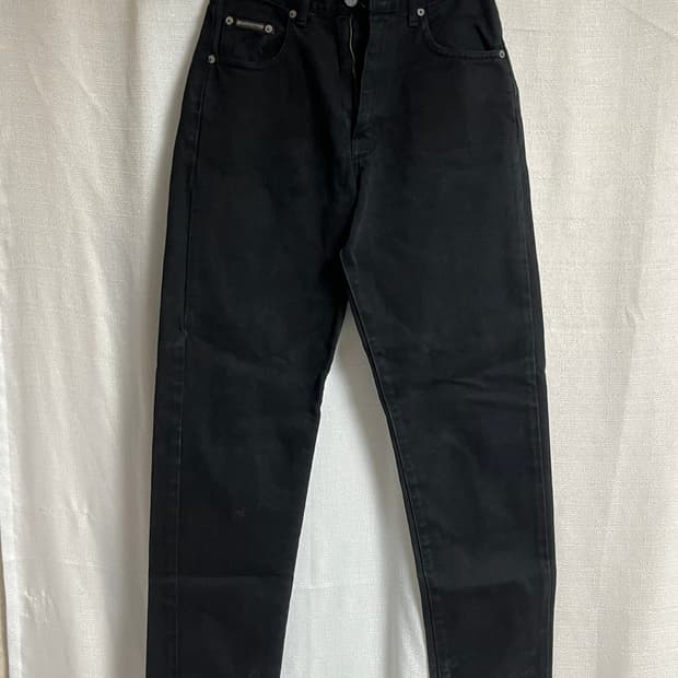 CK 캘빈클라인 배기핏 데님팬츠 블랙진 26
