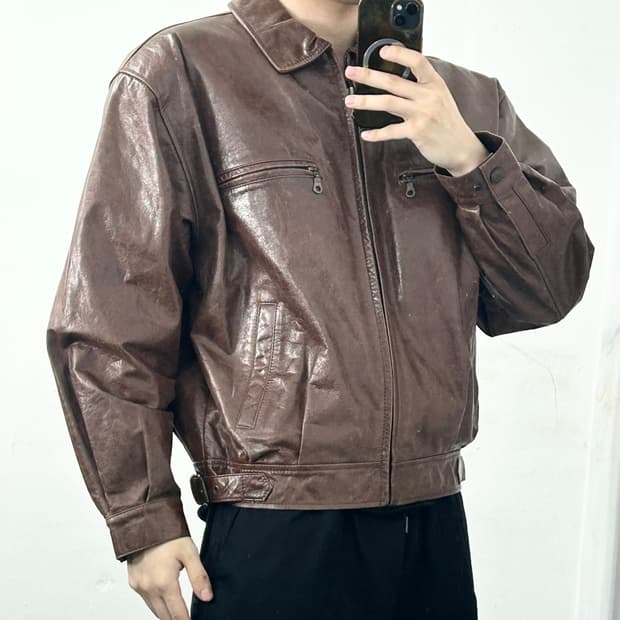 Christian Daniel 양가죽 봄버 자켓