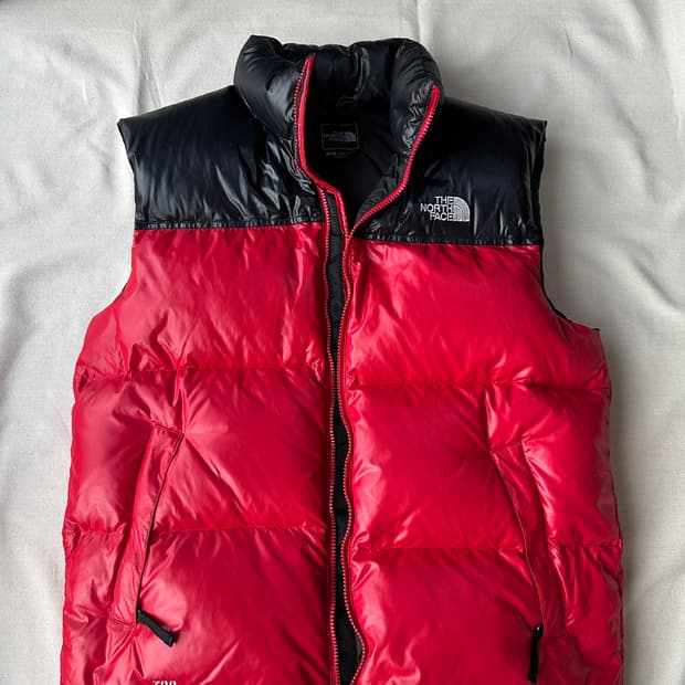 노스페이스 700 구스다운 눕시 패딩 베스트 L