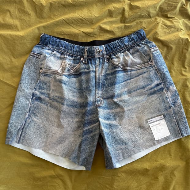 [3] 새티스파이 피스쉘 5인치 언라인드 쇼츠 디지털 데님