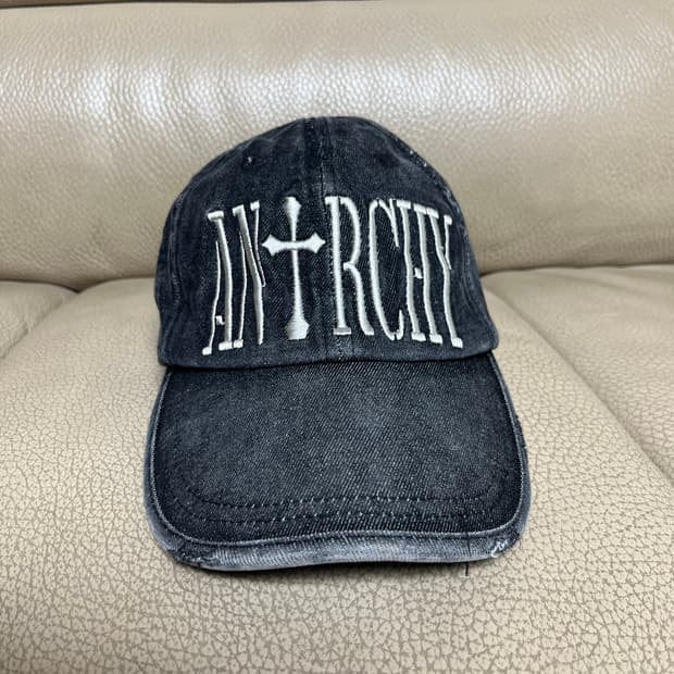 ETCE 모자 ANARCHY WASHED CAP (CHARCOAL)