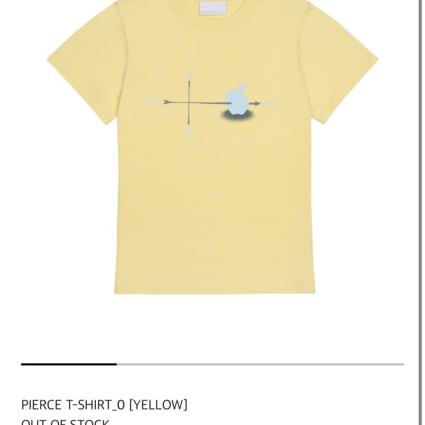 (새상품) sansangear PIERCE T-SHIRT_0