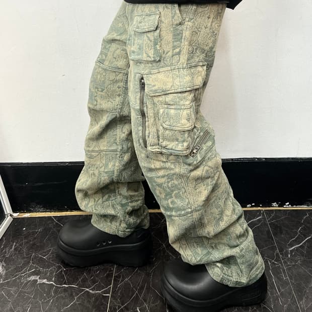 디스이즈네버댓 크레이지 멀티집 카고 팬츠