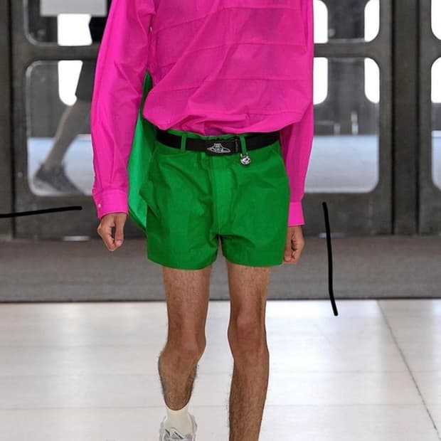 젠더주 XANDER ZHOU SS19 핑크셔츠
