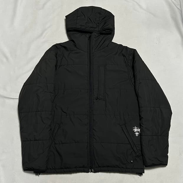 M 스투시 올드스쿨 써멀 블랙 푸퍼 패딩