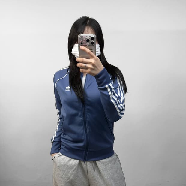 아디다스 슈퍼스타 트랙탑 져지 네이비 블루