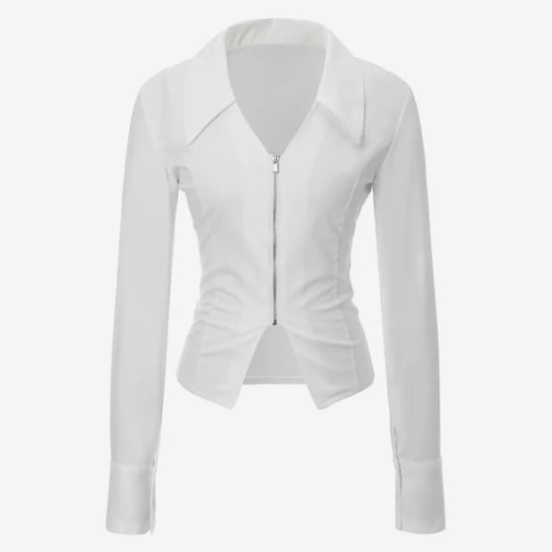 카키포인트 집업셔츠