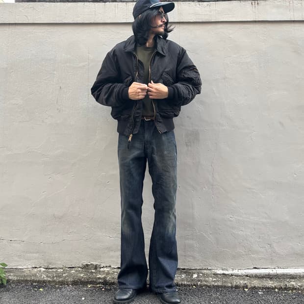 일본 랭글러 벨바텀 데님 팬츠