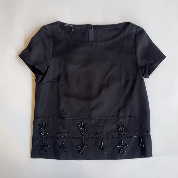 Jil Sander Beaded Embellishment Top