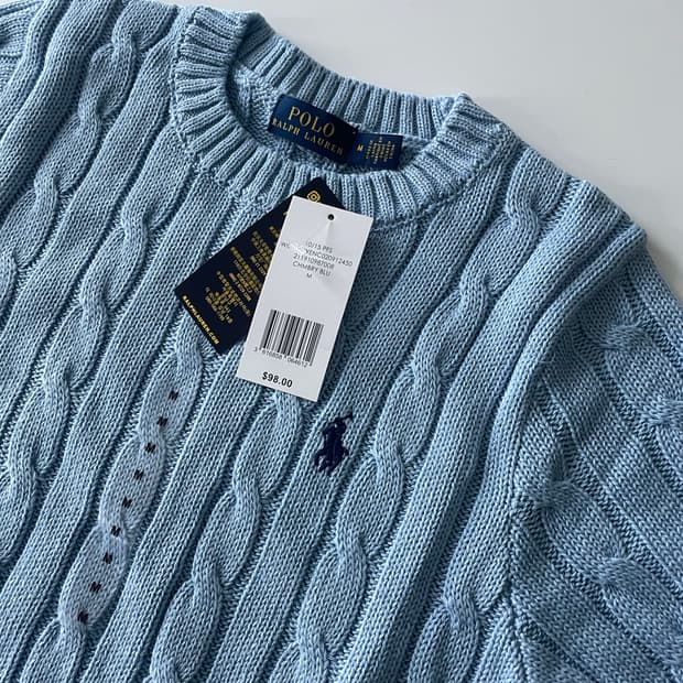 폴로 뉴웨이브 니트 반팔 M