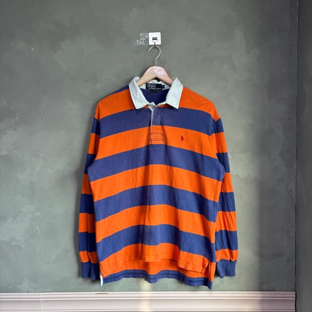 폴로 랄프로렌 스트라이프 럭비티