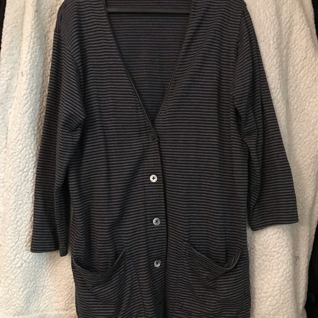 빈티지 스트라이프 가디건