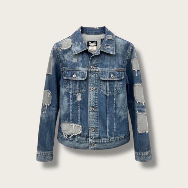 S/ 돌체앤가바나 04AW 디스누빔 데미지 데님 자켓