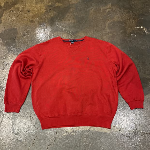 POLO 폴로 랄프로렌 레드 스웻셔츠 맨투맨 XL