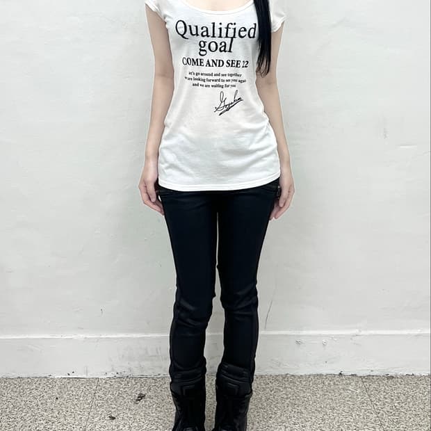 Beaded Embroidery lettering short sleeve
