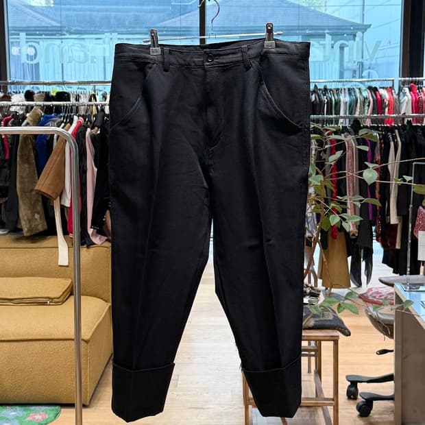 꼼데가르송 블랙 AD2013 롤업 슬랙스 팬츠 
