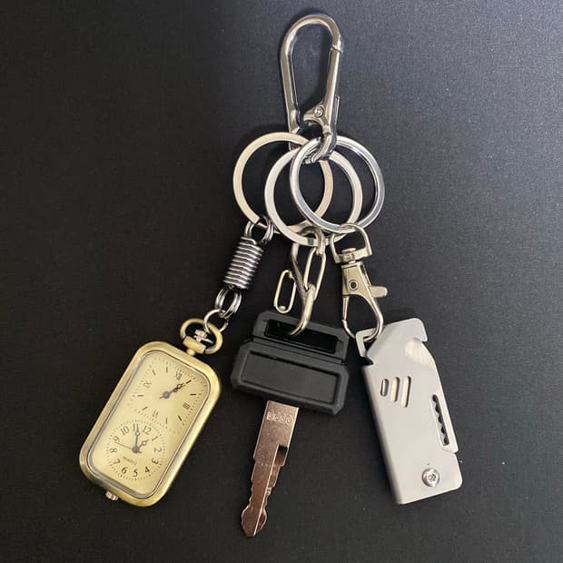 빈티지 시계 키링